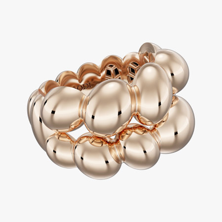 Code 9079 18K Gold Fractal Ring
